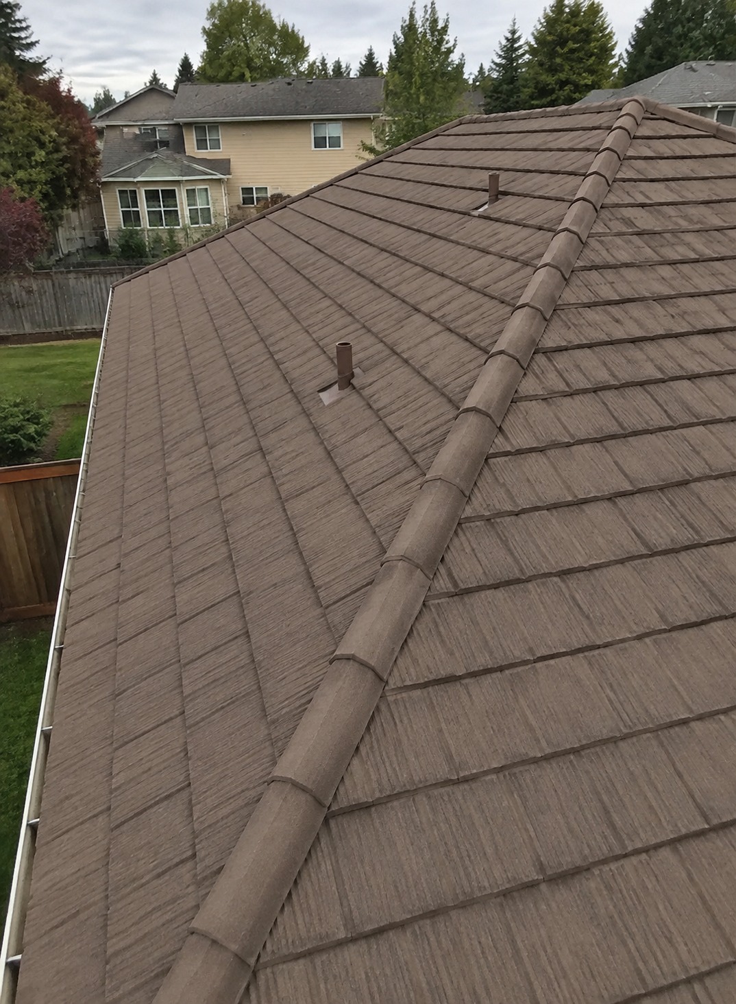 Brava composite roof tile on a home in Gresham, Oregon